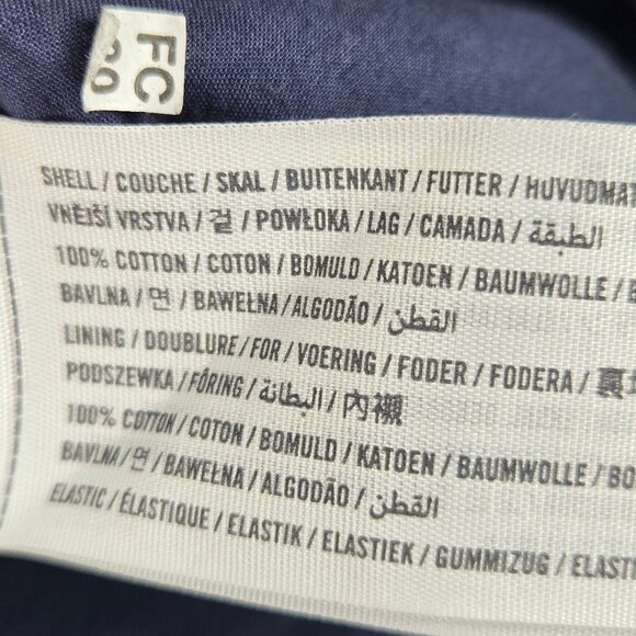 Abercrombie & Fitch Size Medium 100% Cotton Navy Blue Button Front Tank Dress - Picture 11 of 13